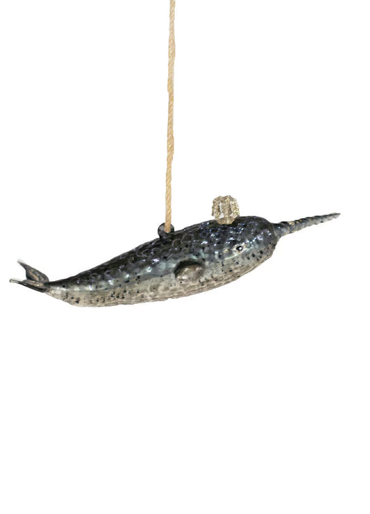 Victorian Narwhal Ornament