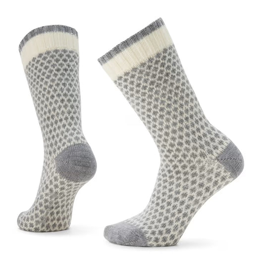 Everyday Popcorn Polka Dot Full Cushion Socks in Natural