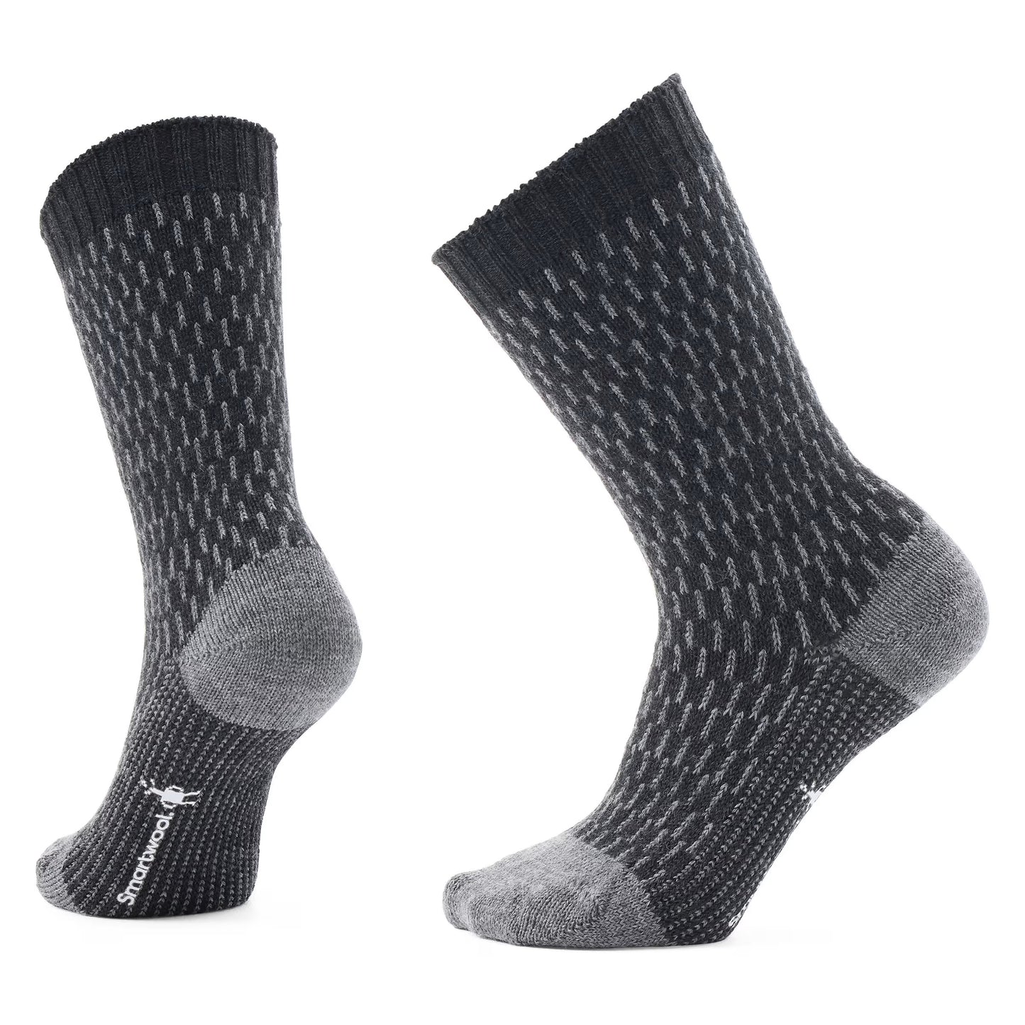 Everyday Cozy Digi-Tick Crew Socks in Charcoal