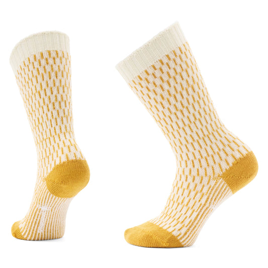 Everyday Cozy Digi-Tick Crew Socks in Natural