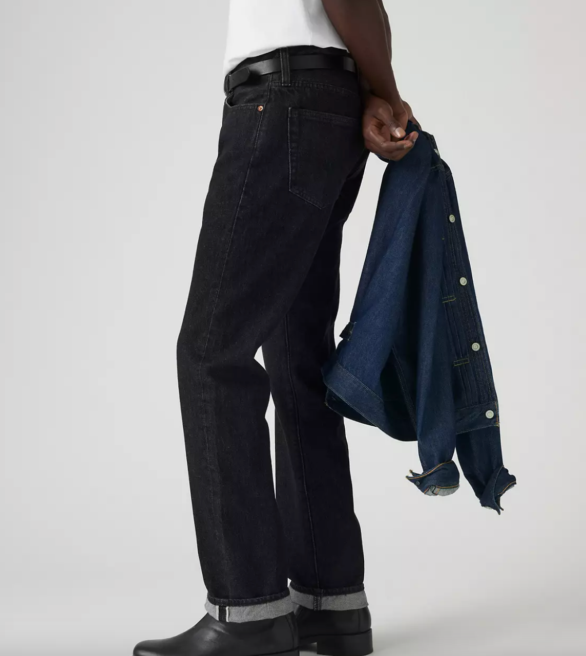 501® Original Fit Selvedge Denim in Big Step Rinse (Black)