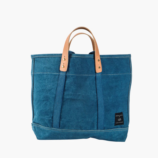 Small East West Tote in Indigo