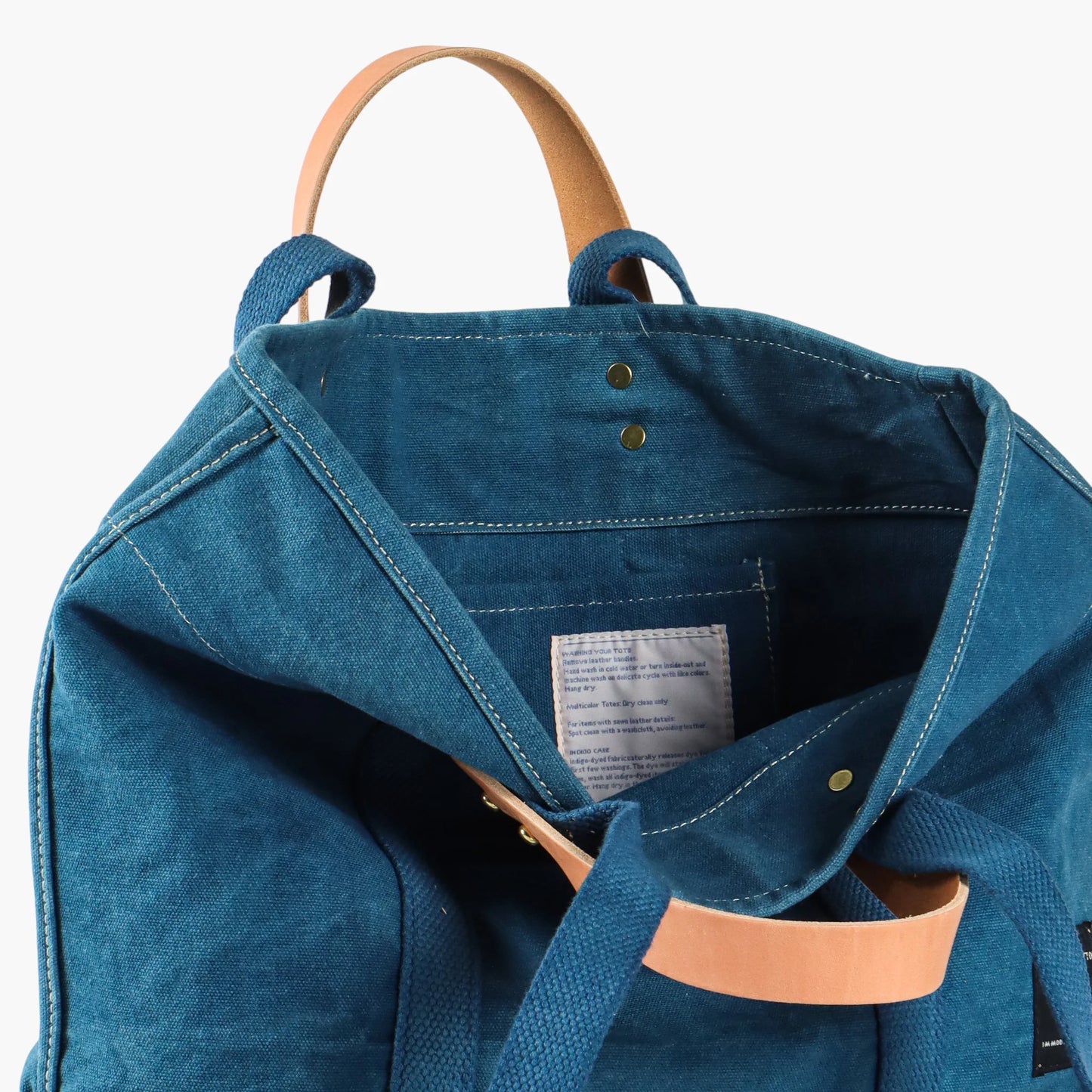 Small East West Tote in Indigo