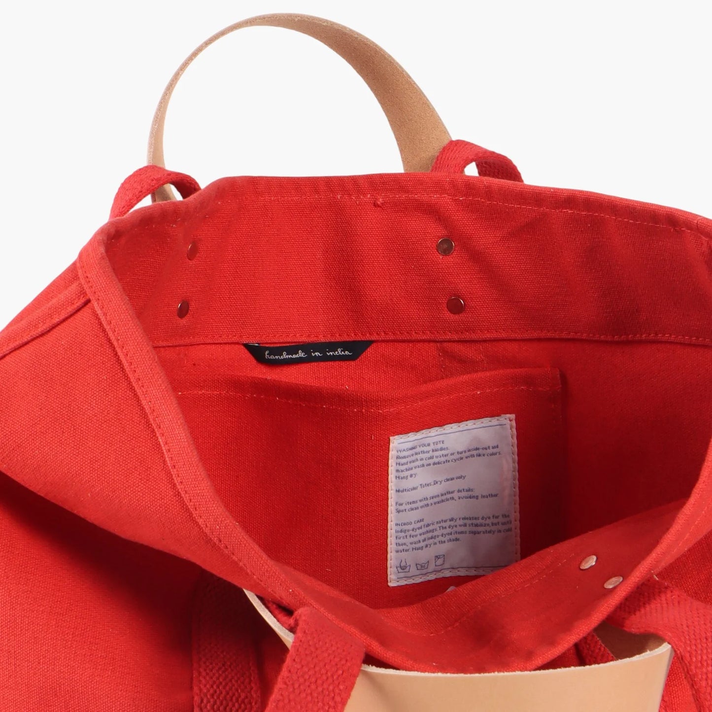 Small East West Tote in Persimmon