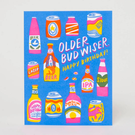 Older Bud Wiser Birthday Card
