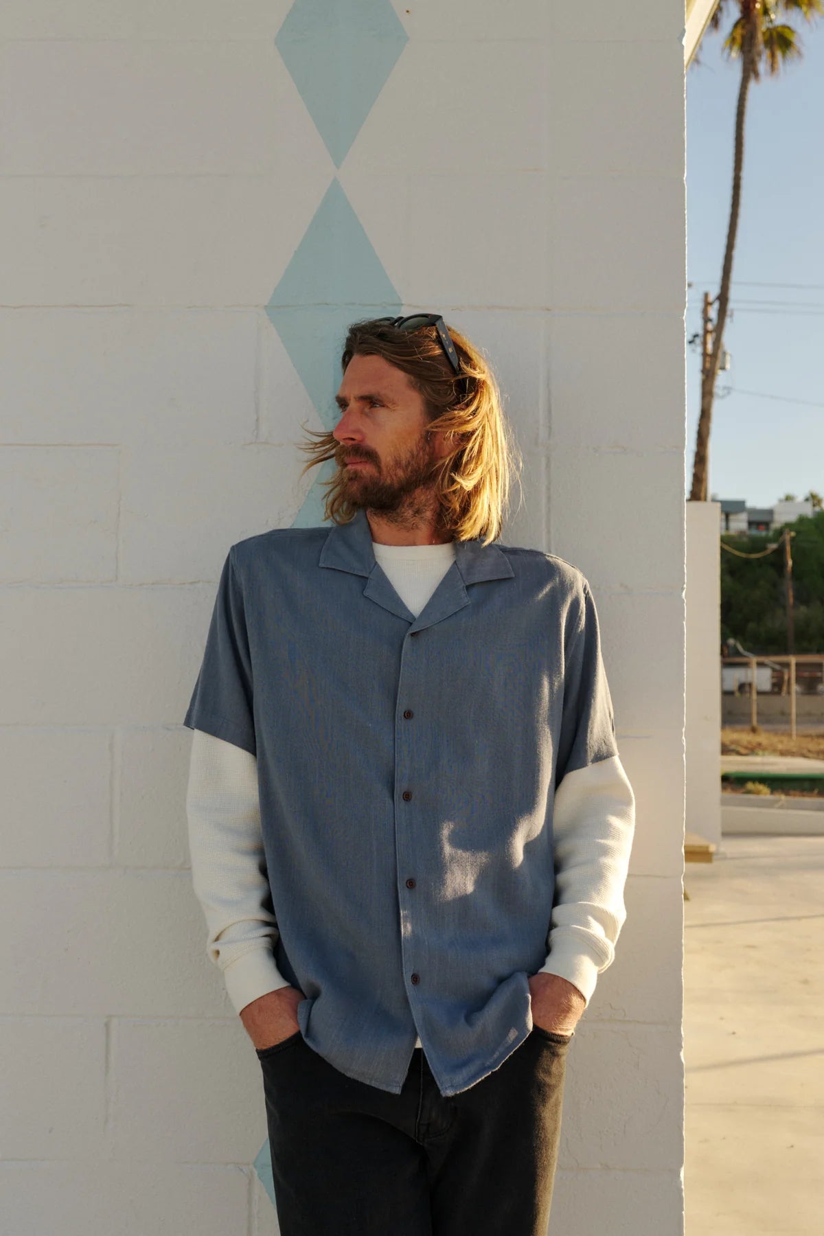 Teller Shirt in Tempest Blue
