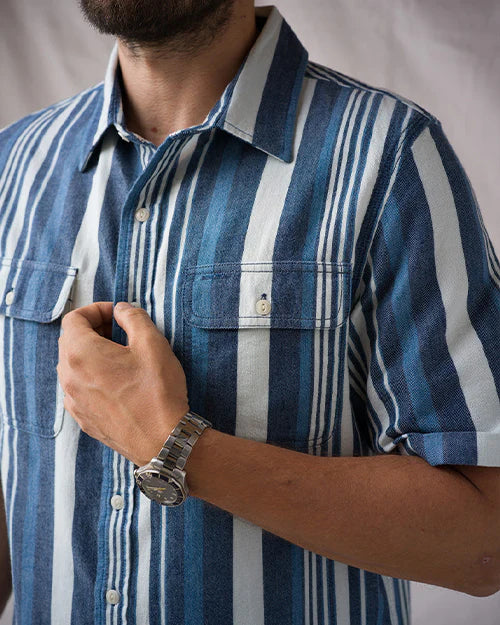 Weekend Shirt in River Stripe