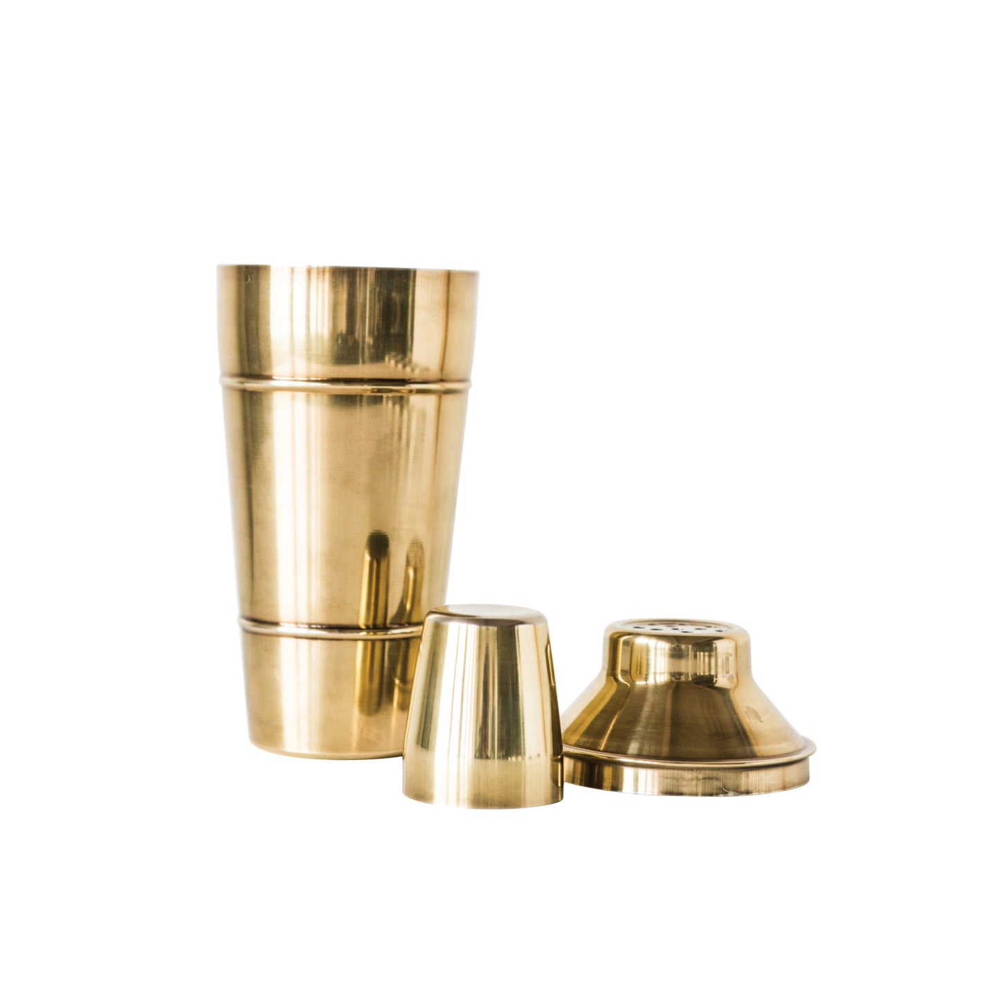 Brass Finish Stainless Steel Cocktail Shaker