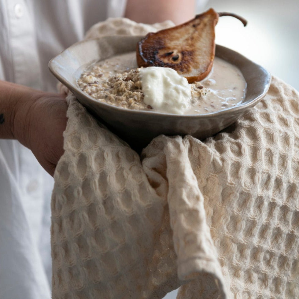 Stonewashed Cotton Waffle Weave Dish Cloths