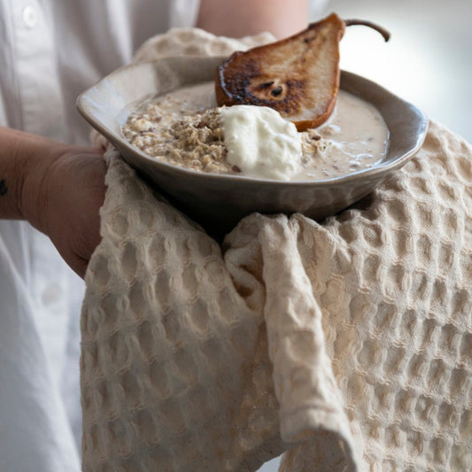 Stonewashed Cotton Waffle Weave Dish Cloths