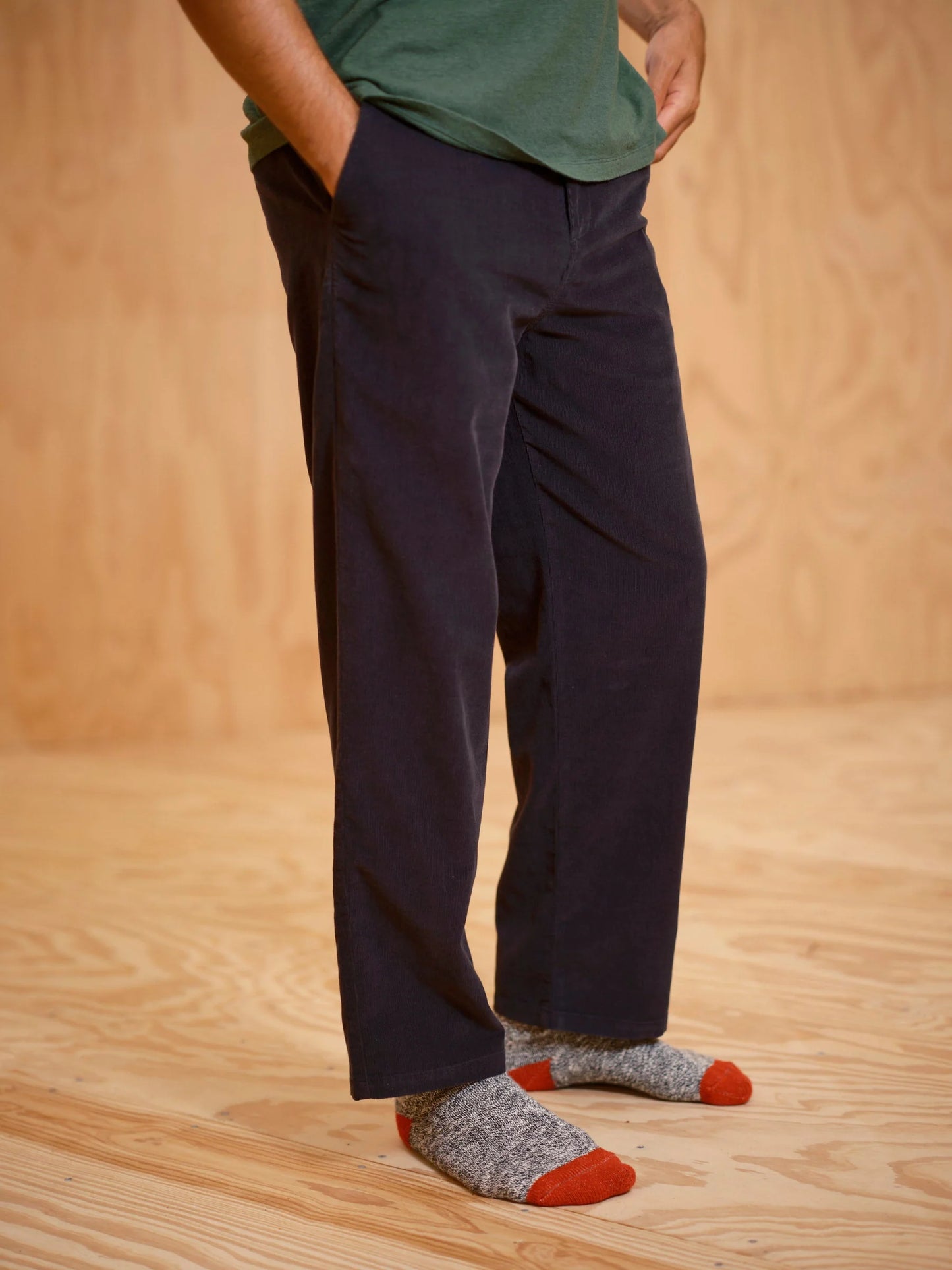 Boat Pants in Black Corduroy