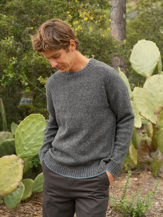 Cambridge Sweater, Charcoal Tipped