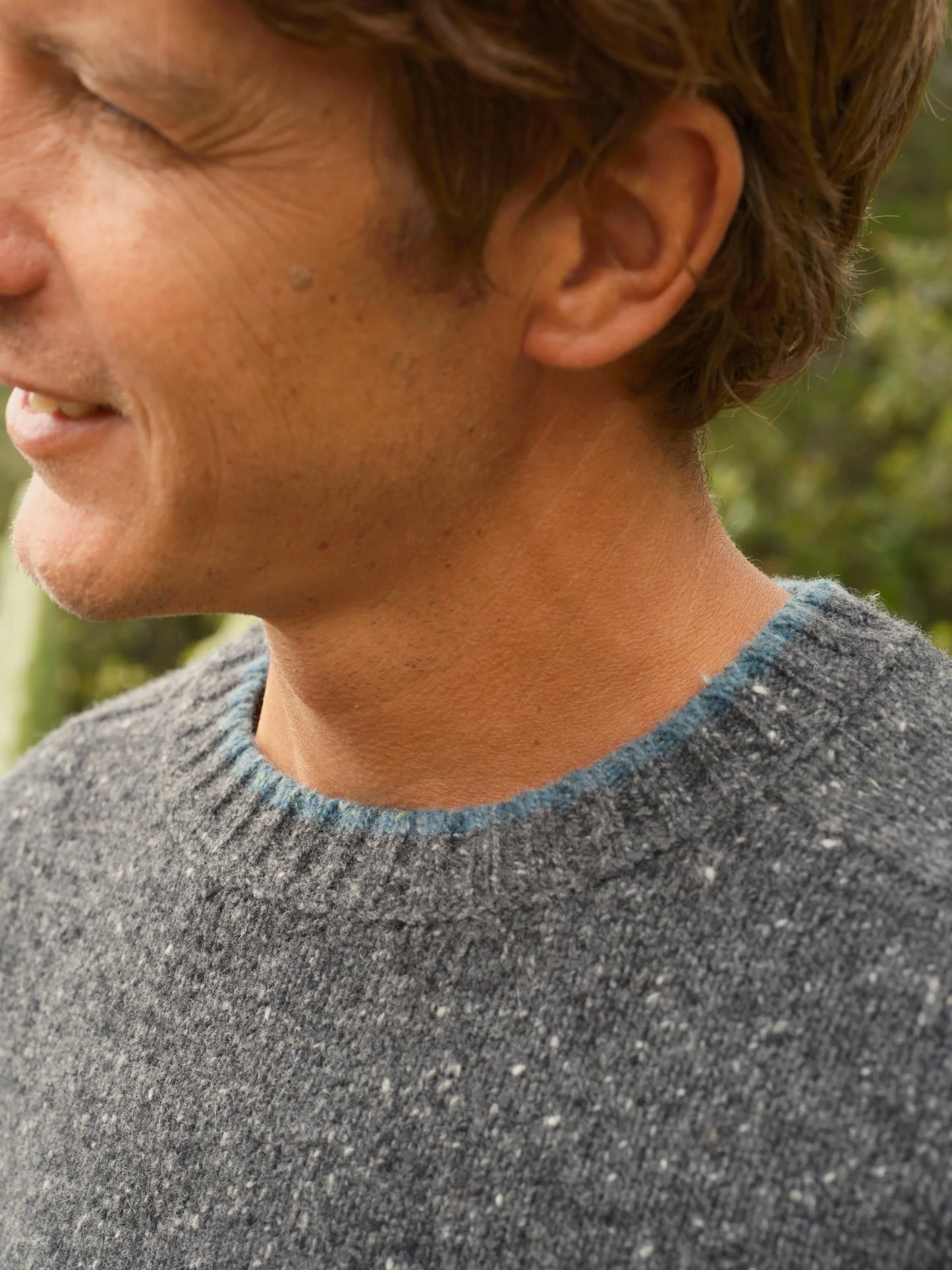 Cambridge Sweater, Charcoal Tipped