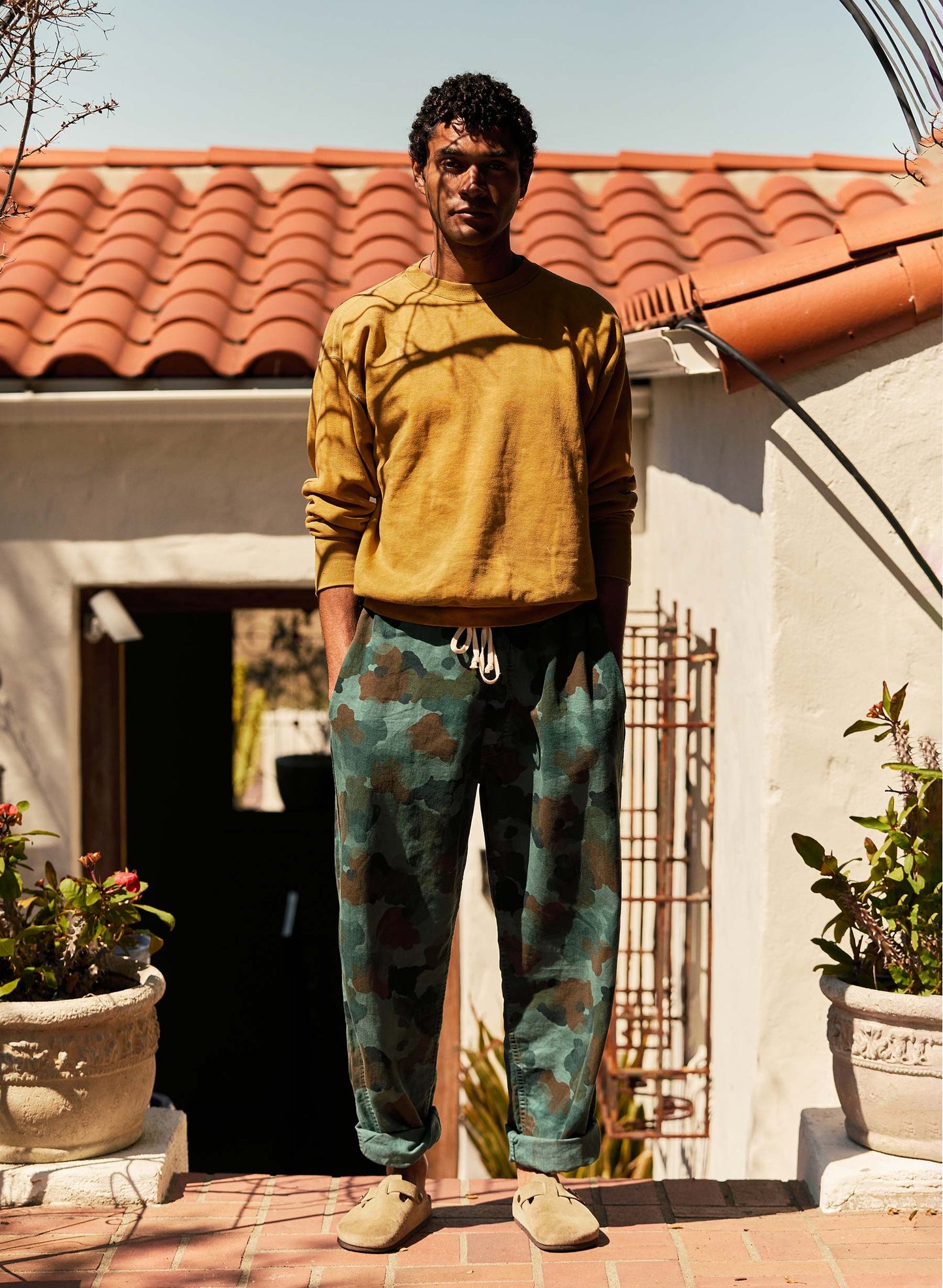 The Lounge Pant in Painted Camo