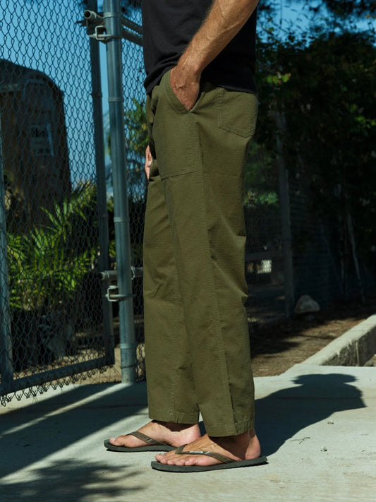 Drawstring Salvador Pants in Mash Green Ripstop