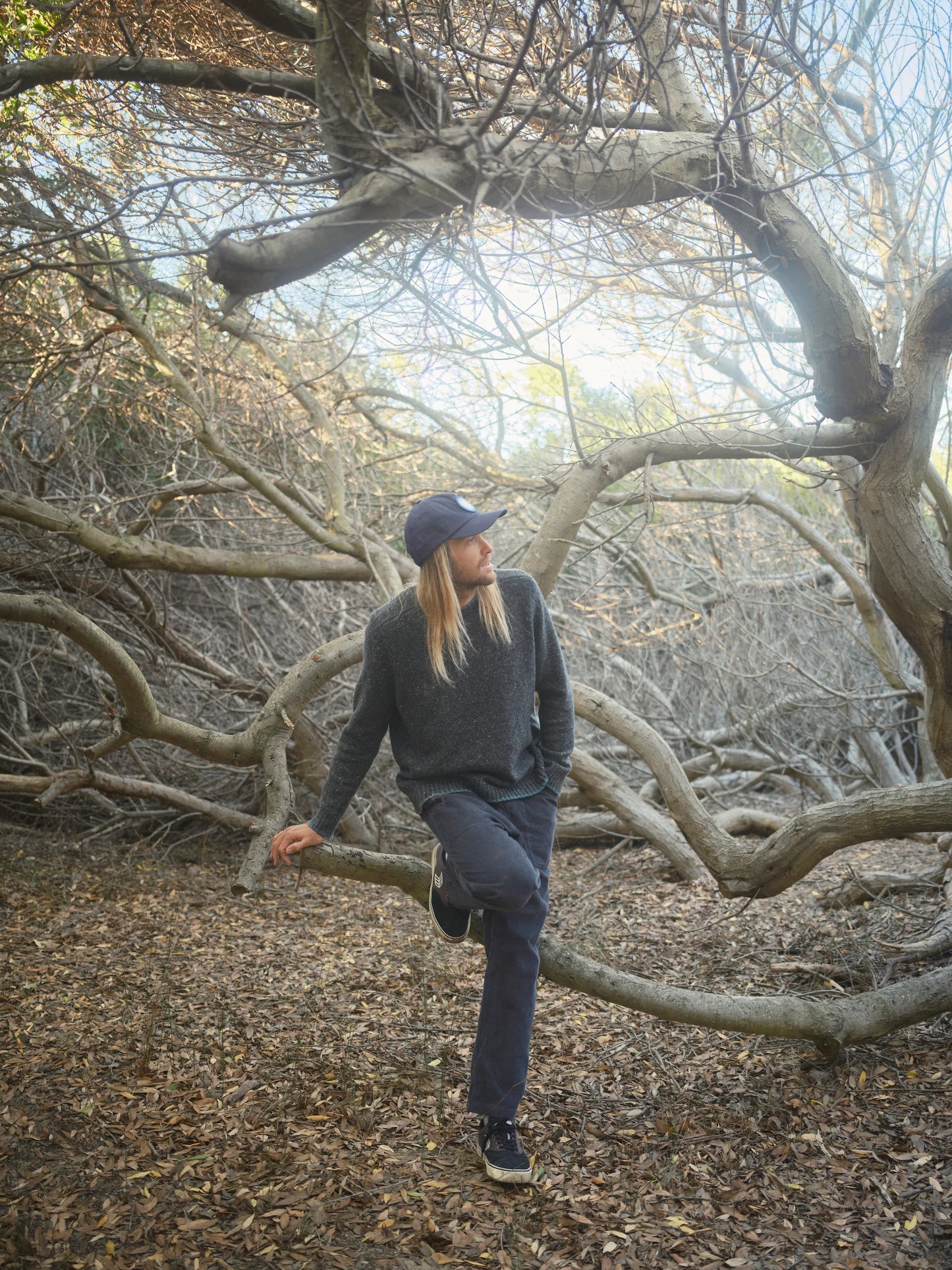 Cambridge Sweater, Charcoal Tipped