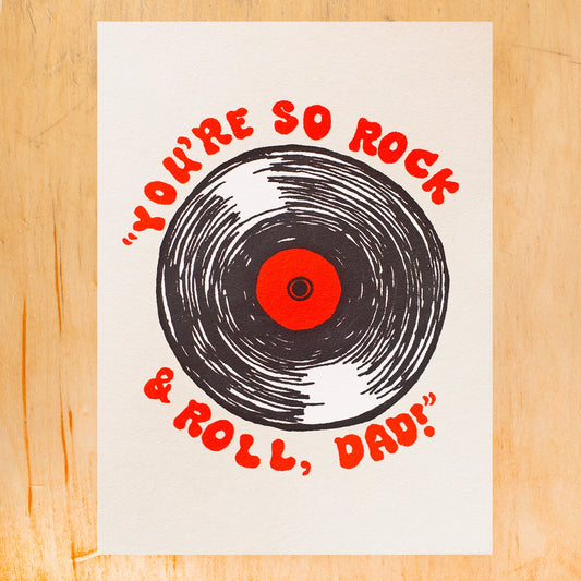 Rock & Roll Dad Card