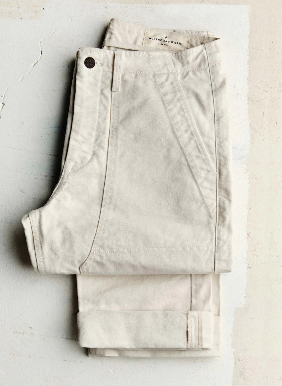 Hencye Canvas Workpant in Natural