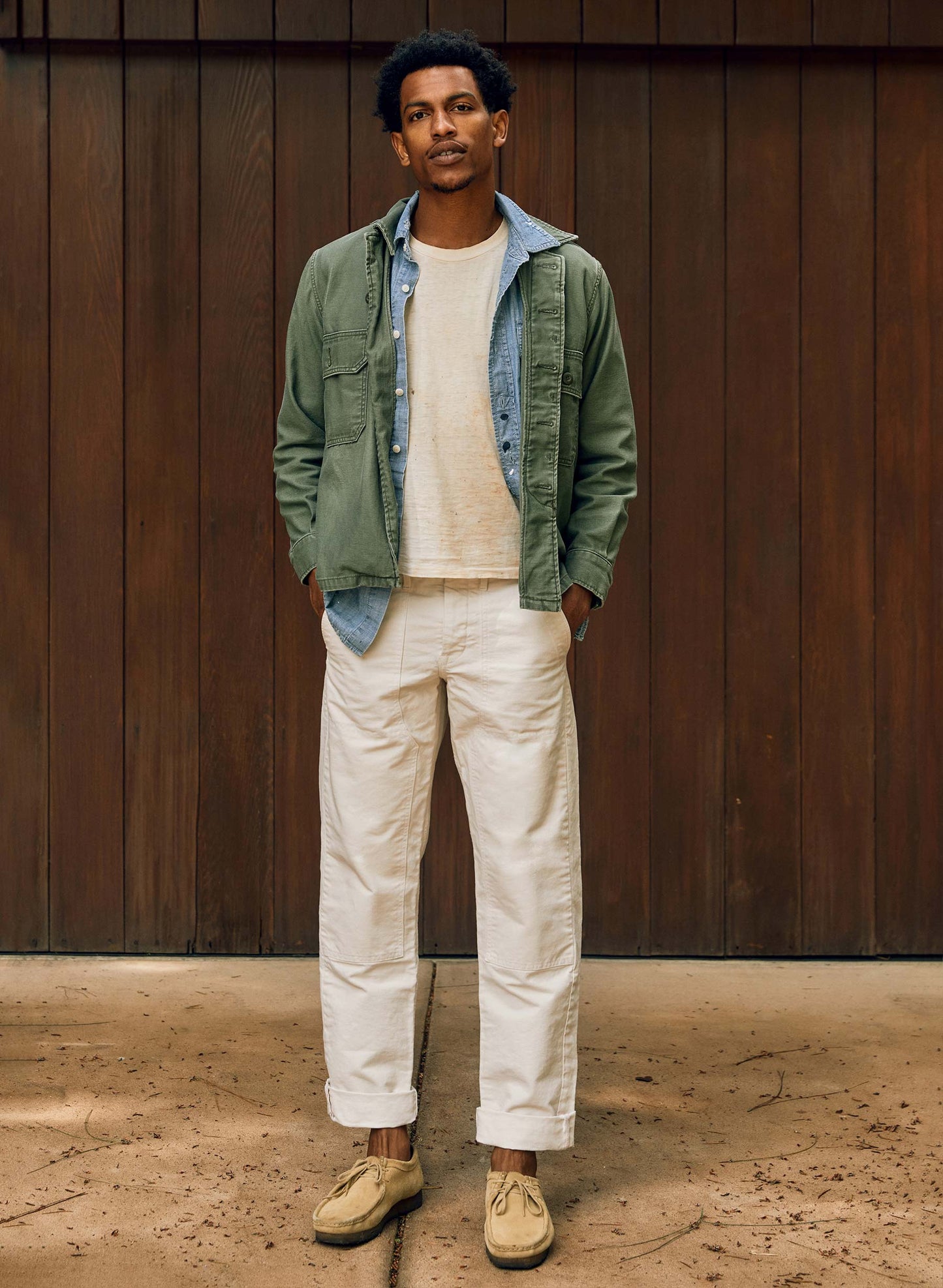 Hencye Canvas Workpant in Natural