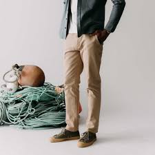 The Slim Foundation Pant in Organic Khaki