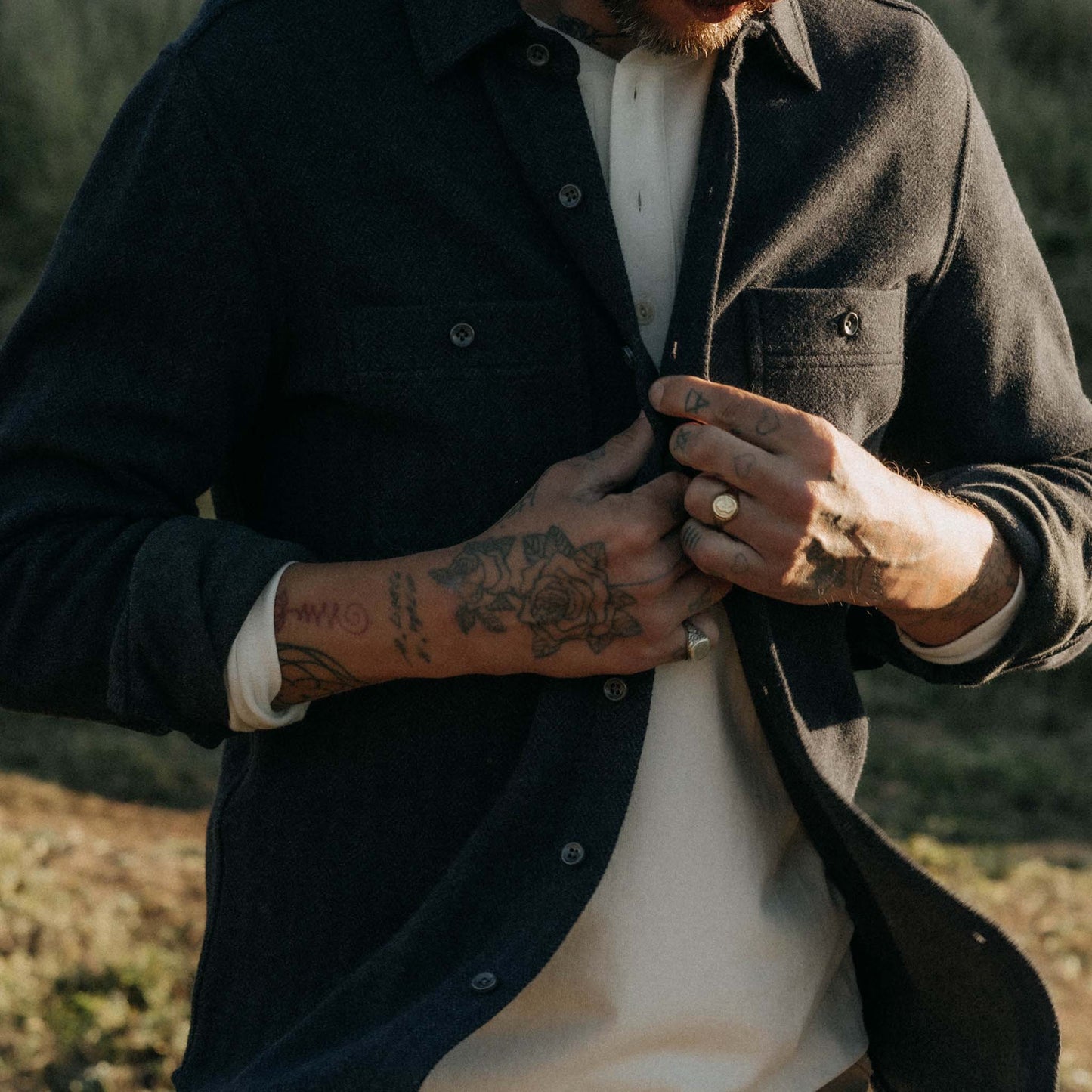 The Coastline Knit Shirt in Dark Navy