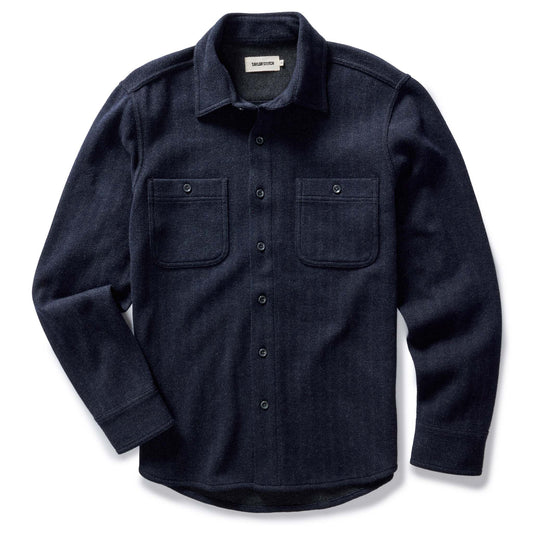 The Coastline Knit Shirt in Dark Navy