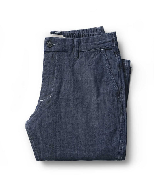 The Easy Pant in Washed Indigo