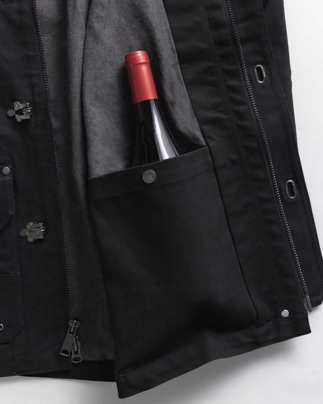 The Cinder Jacket in Coal Dry Wax