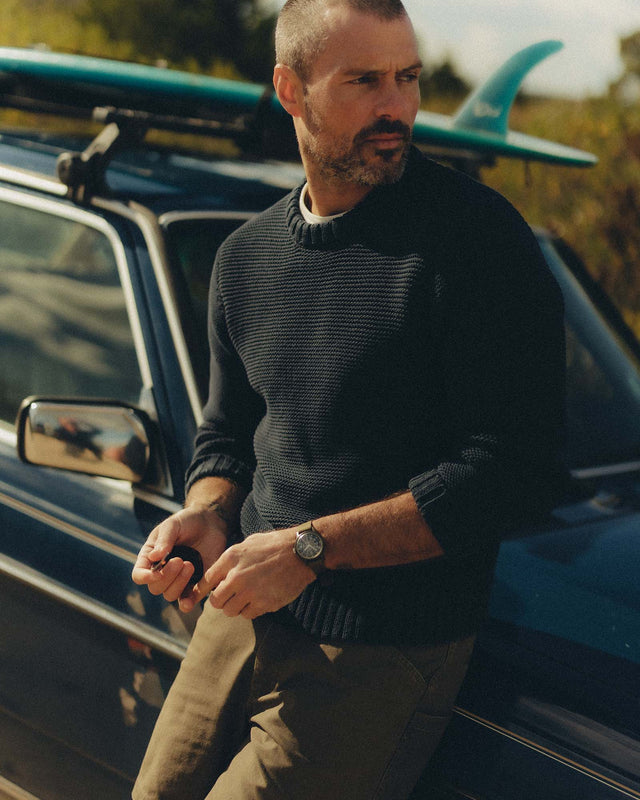 The Topsail Sweater in Dark Navy