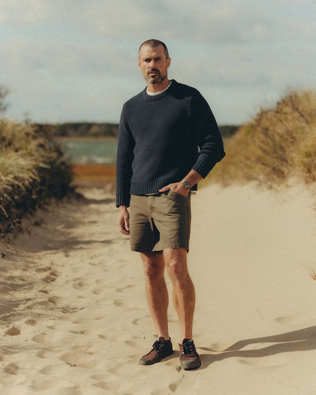 The Topsail Sweater in Dark Navy