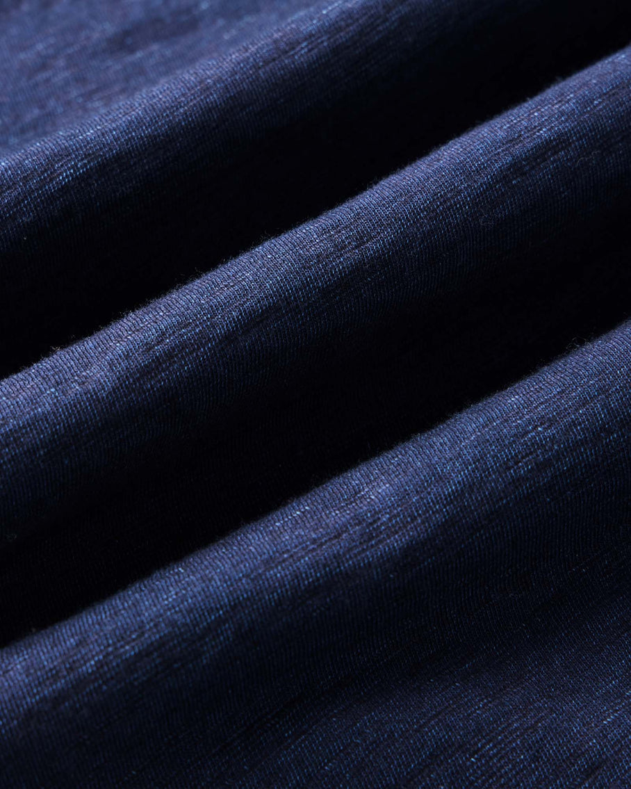 The Short Sleeve California in Rinsed Indigo Slub