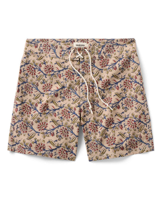 The Drift Board Short In Ivory Floral