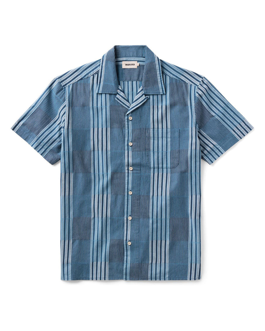 The Hawthorne Shirt in Indigo Patchwork