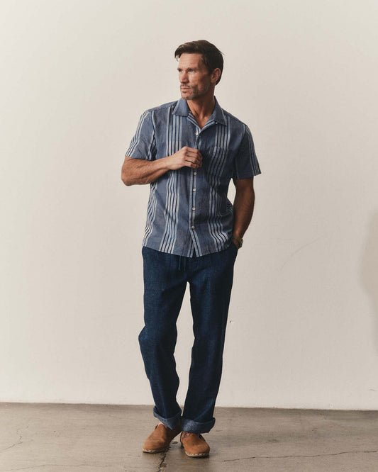 The Hawthorne Shirt in Indigo Patchwork