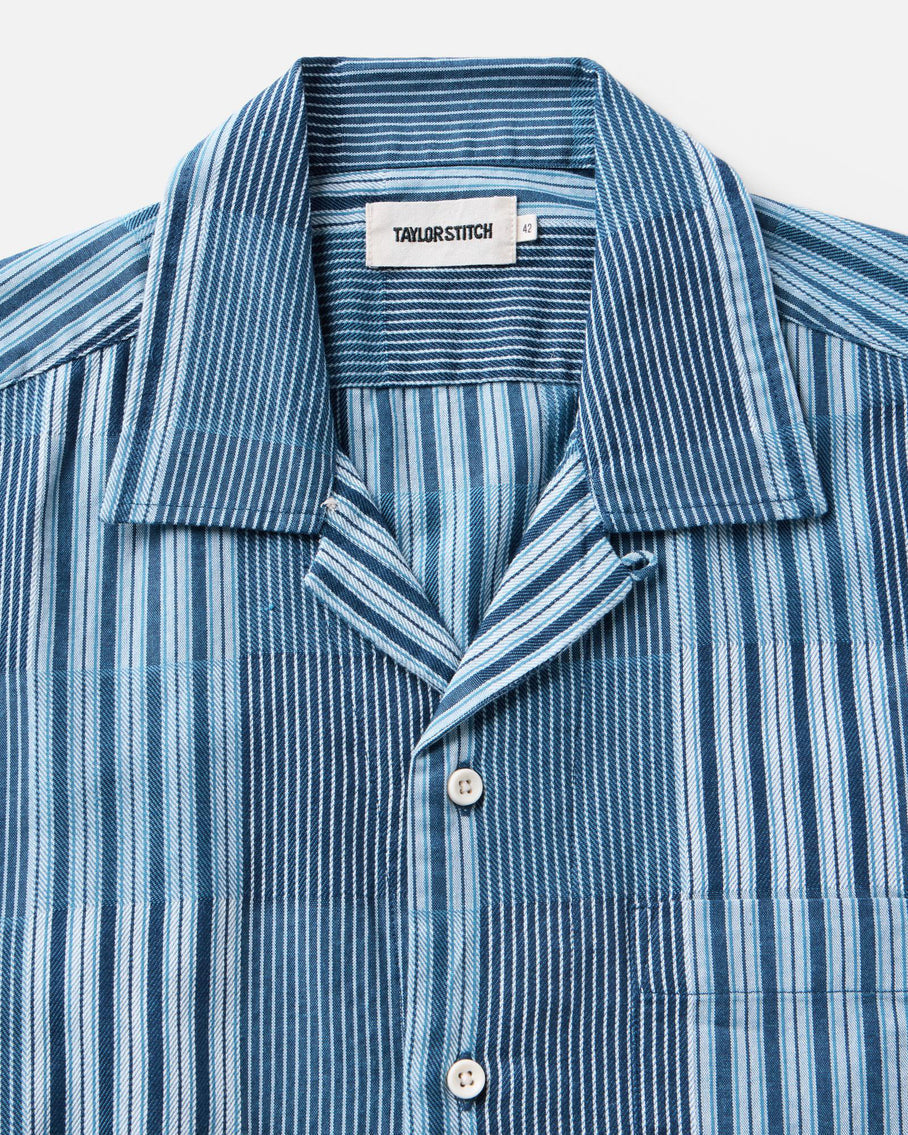 The Hawthorne Shirt in Indigo Patchwork