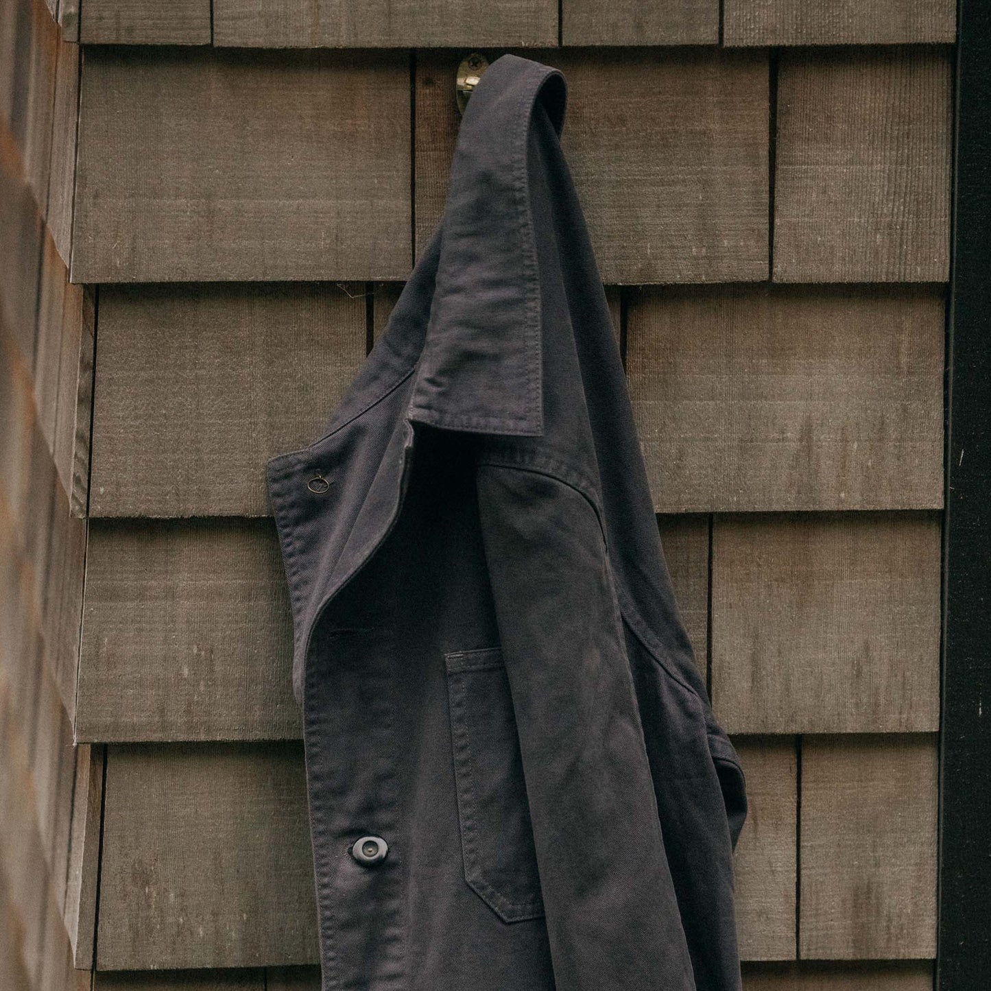 The Ojai Jacket in Organic Charcoal Foundation Twill