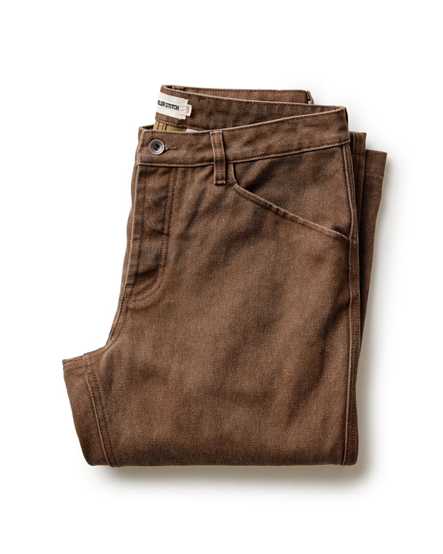 Camp Pant in Aged Penny Chipped Canvas