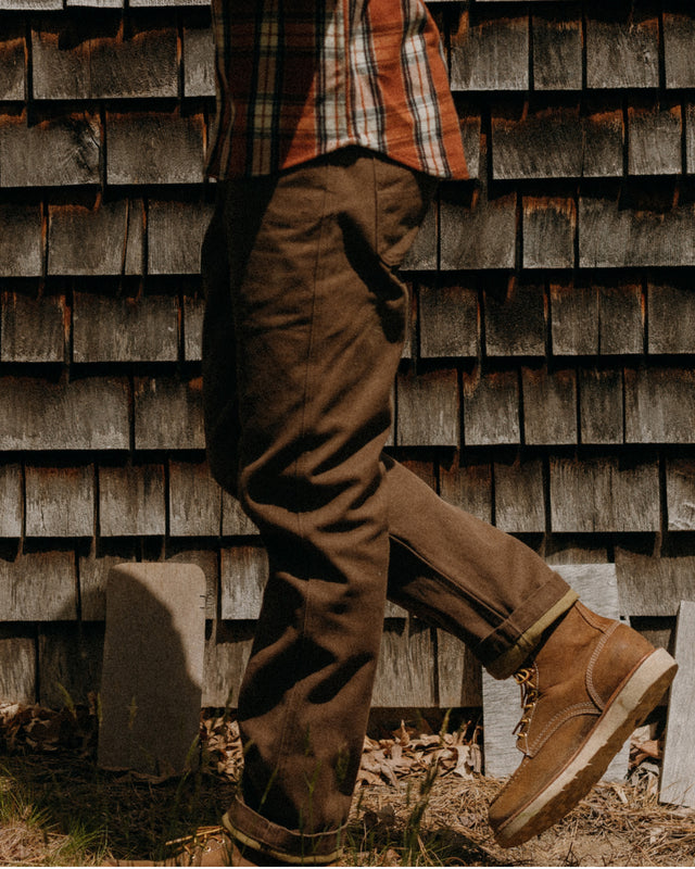 Camp Pant in Aged Penny Chipped Canvas