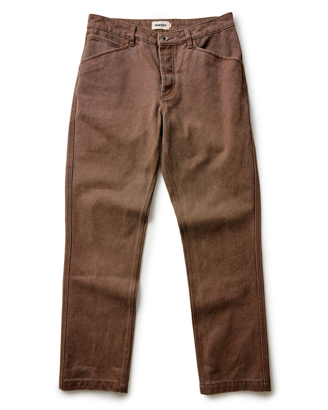 Camp Pant in Aged Penny Chipped Canvas