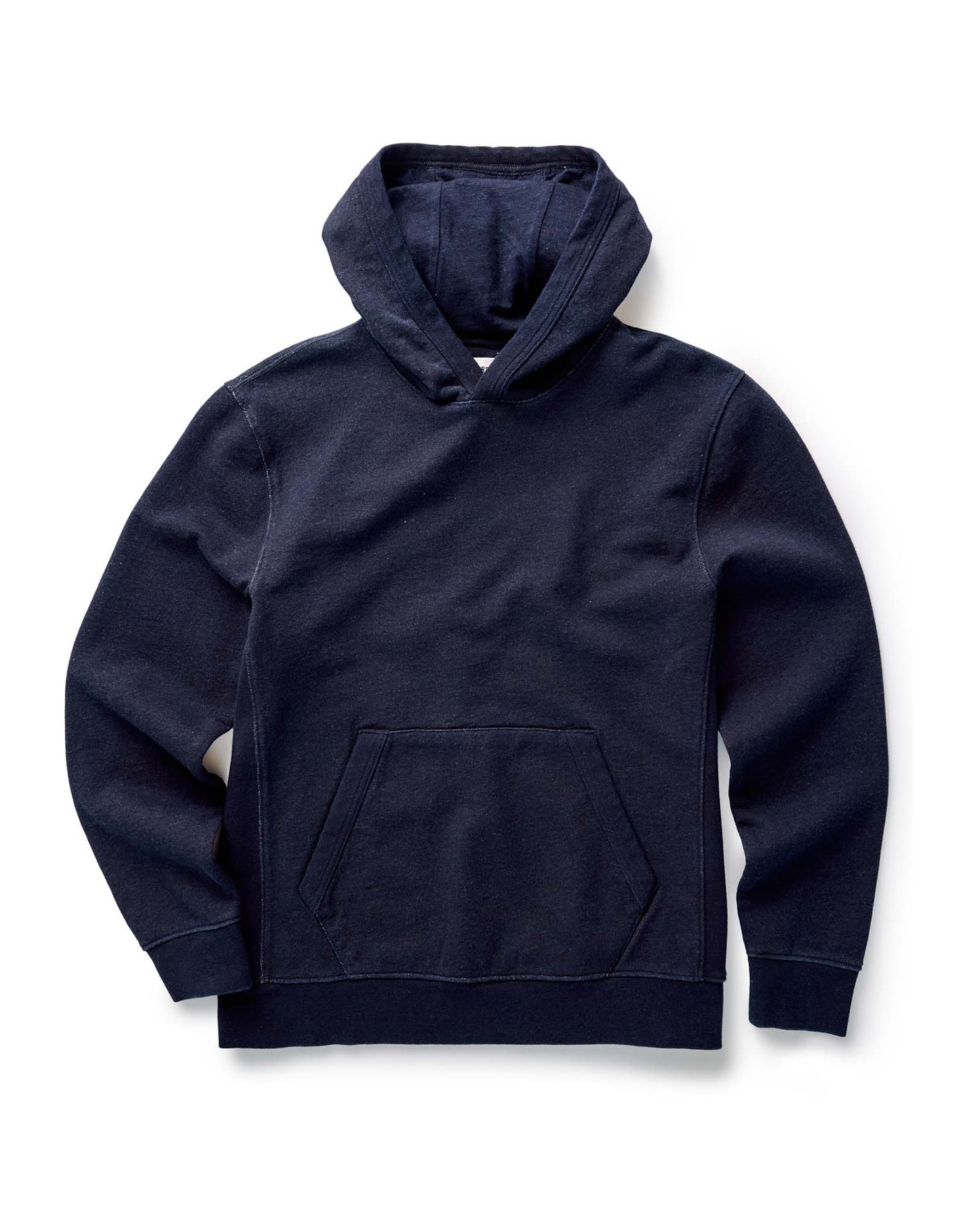 The Après Hoodie in Rinsed Indigo Terry