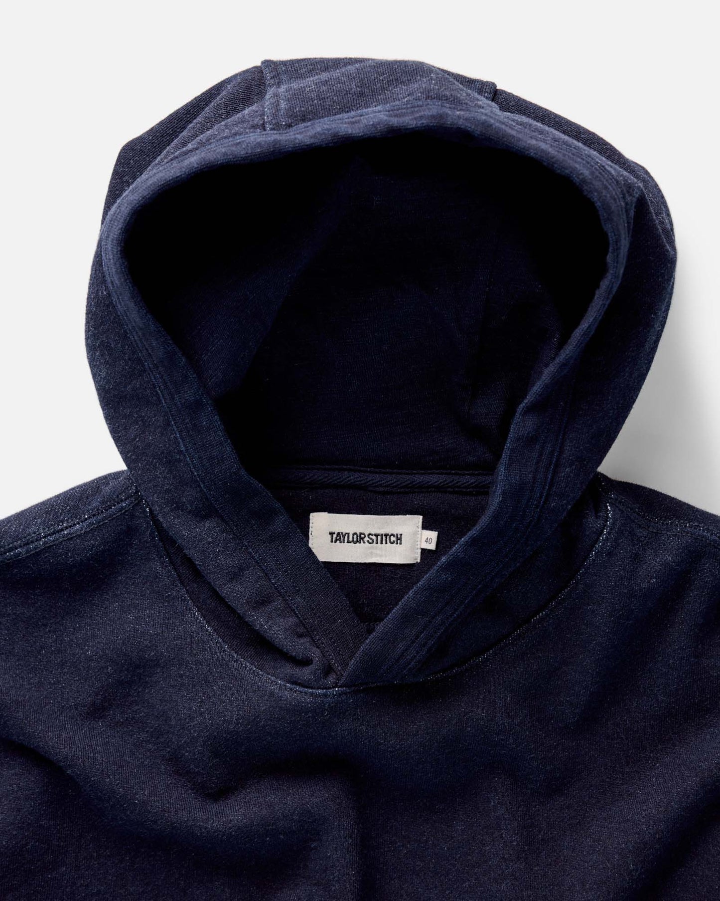 The Après Hoodie in Rinsed Indigo Terry