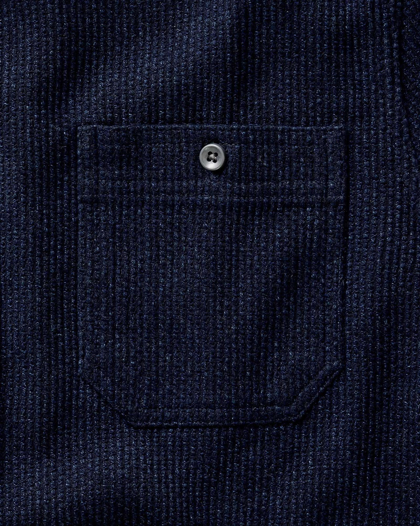 The Utility Shirt in Rinsed Indigo Sashiko