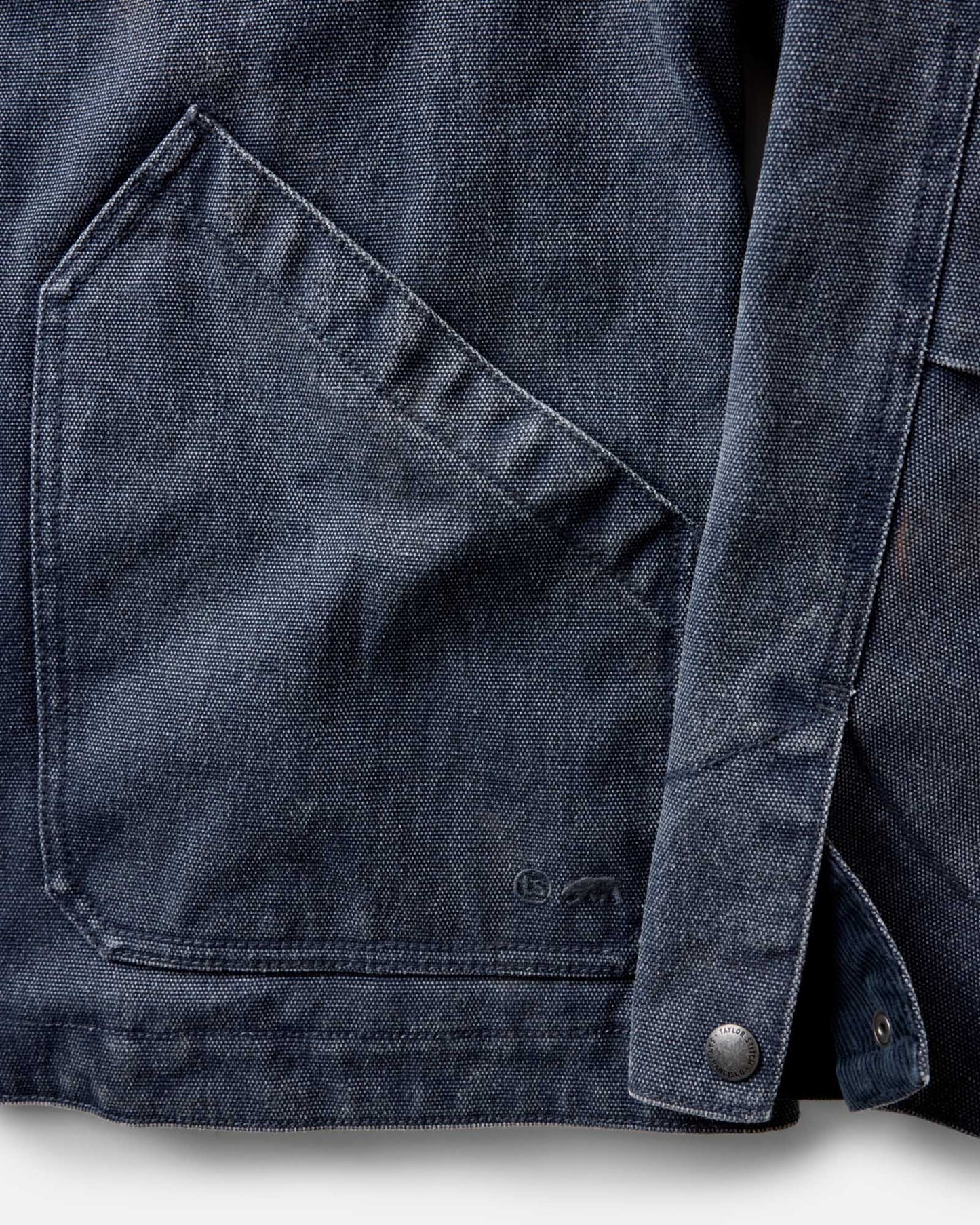 The Workhorse Jacket in Navy Chipped Canvas