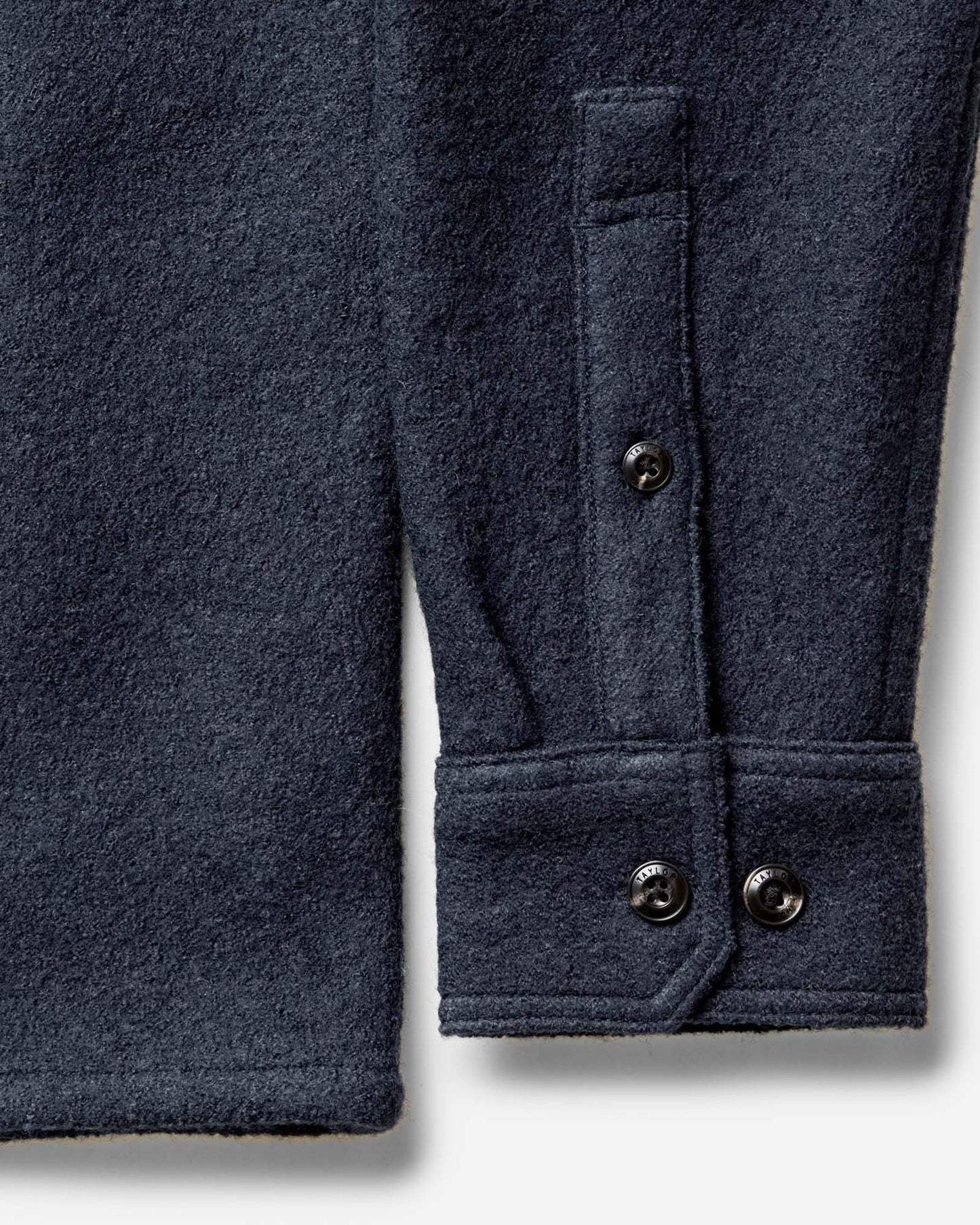The Connor Overshirt in Dark Navy Boucle