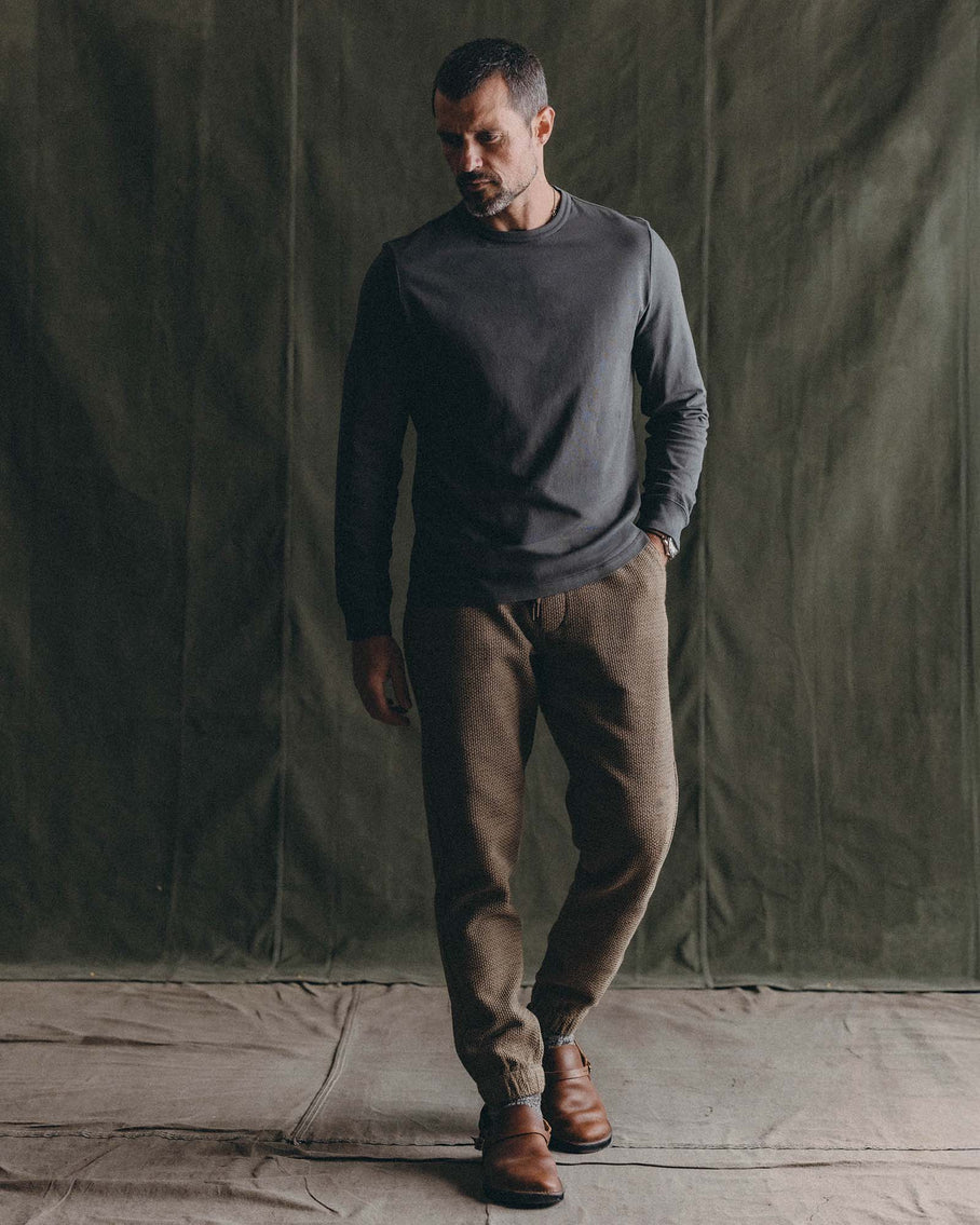 Apres Ski Pant In in Cypress Sashiko