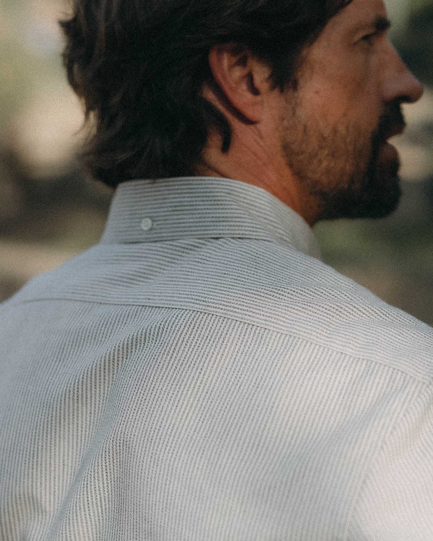 Jack in Coal Jaspe University Stripe Oxford