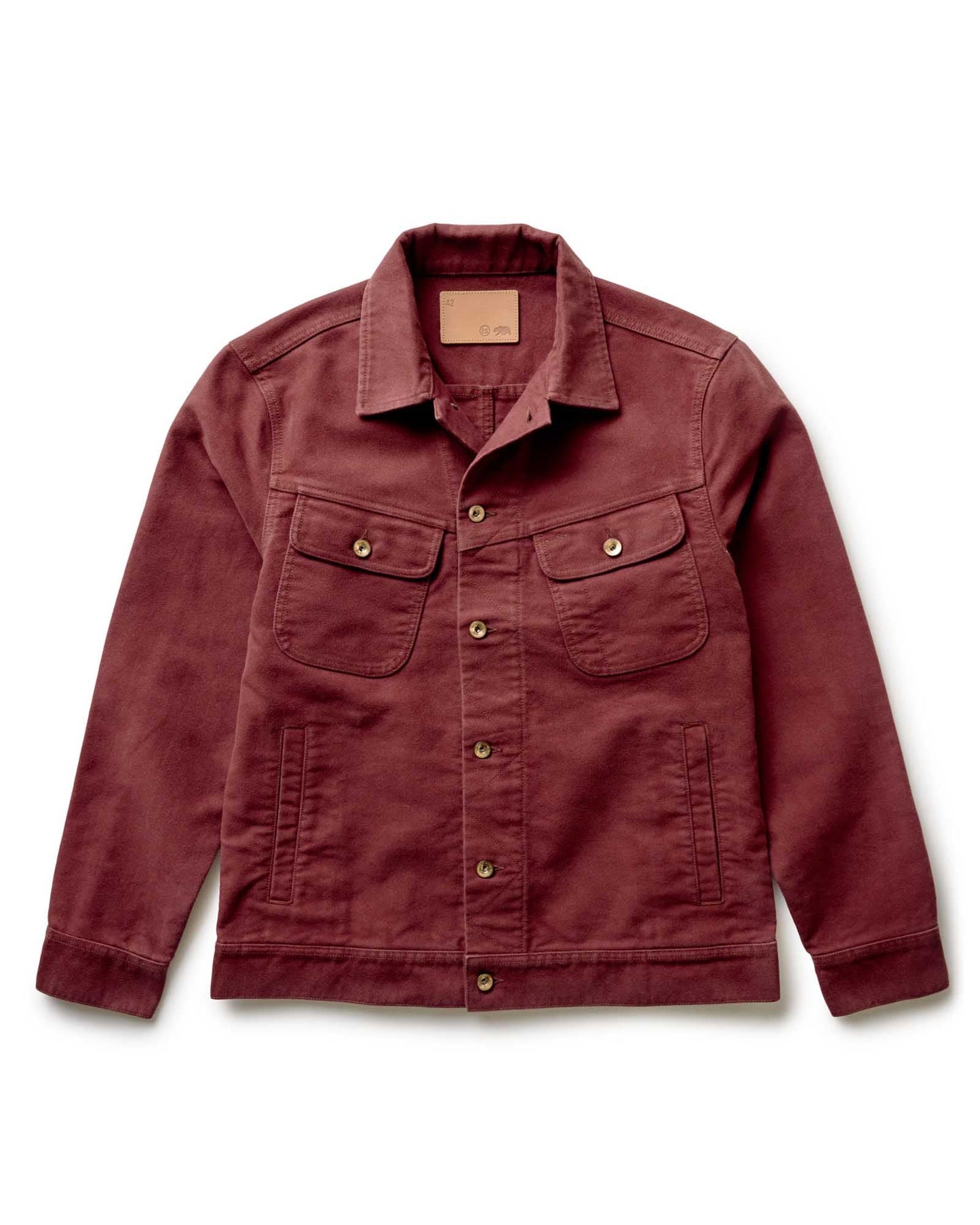 The Long Haul Jacket in Dried Cherry Moleskin