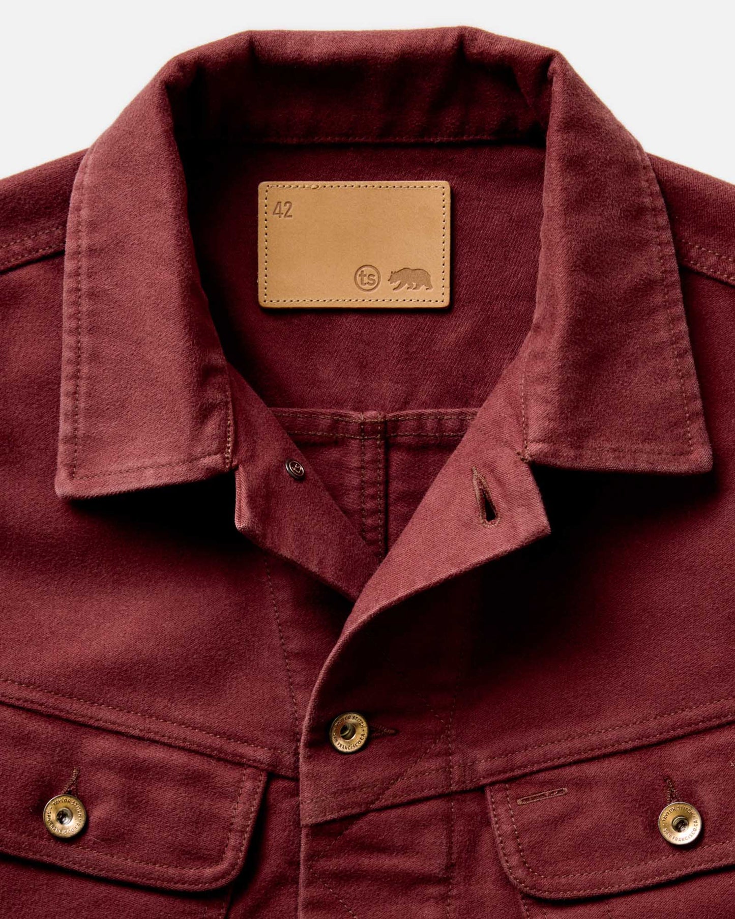 The Long Haul Jacket in Dried Cherry Moleskin