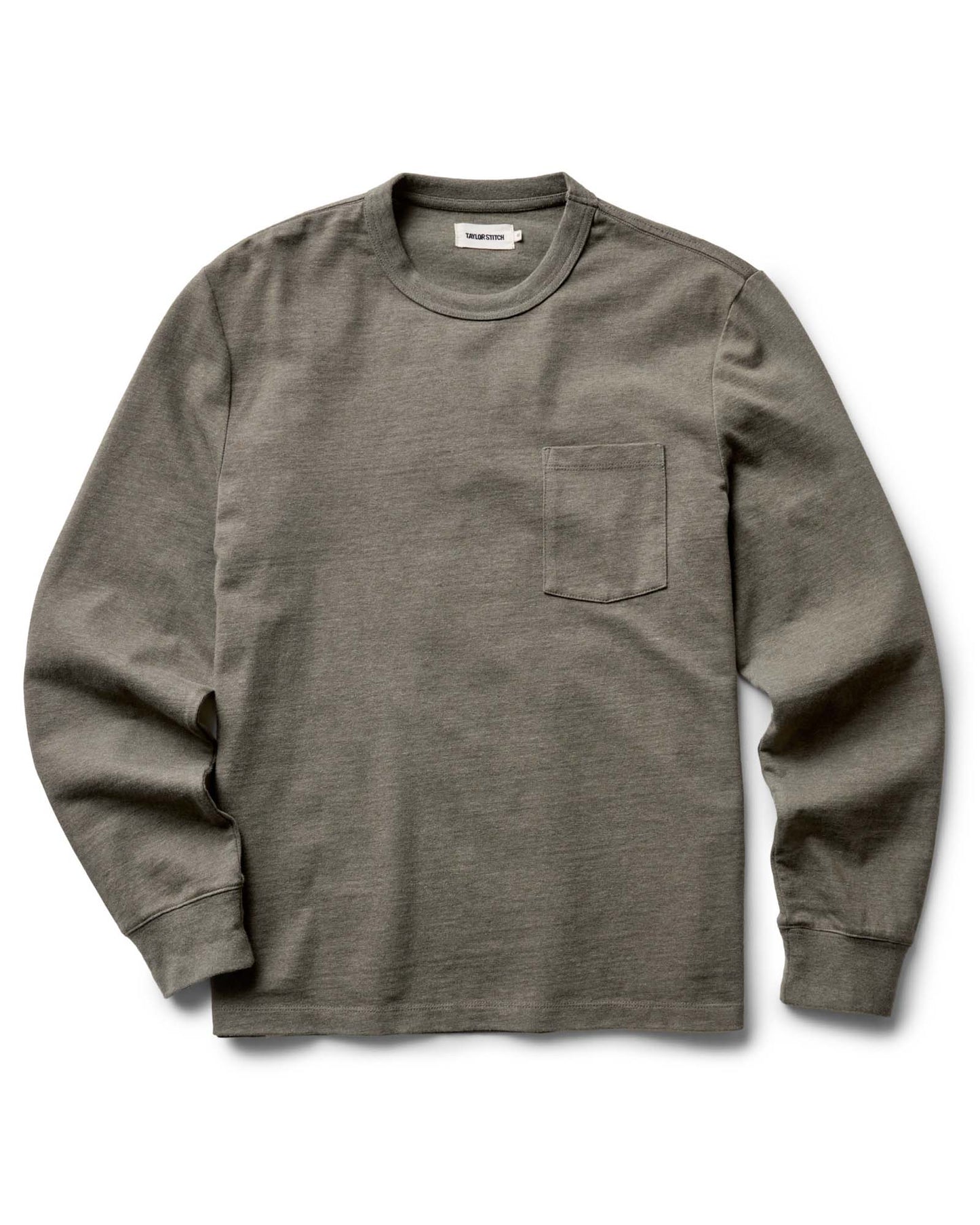 The Long Sleeve Shop Tee in Army Twist