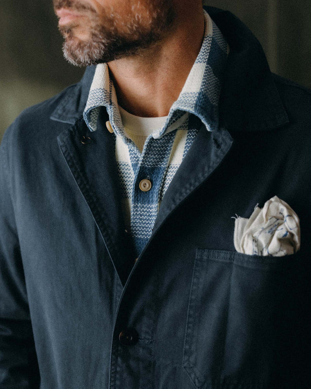 The Ojai Jacket in Organic Navy Foundation Twill